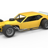 Vintage Asphalt Modified stock car V2 Scale 1:25 - Thumbnail 1