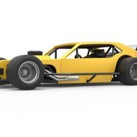 Vintage Asphalt Modified stock car V2 Scale 1:25 - Thumbnail 2