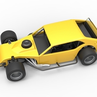 Vintage Asphalt Modified stock car V2 Scale 1:25 - Thumbnail 4