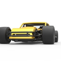 Vintage Asphalt Modified stock car V2 Scale 1:25 - Thumbnail 6