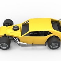 Vintage Asphalt Modified stock car V2 Scale 1:25 - Thumbnail 10