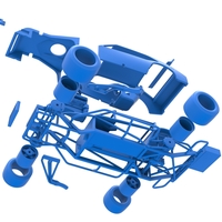 Vintage Asphalt Modified stock car V2 Scale 1:25 - Thumbnail 19