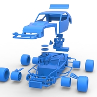 Vintage Asphalt Modified stock car V2 Scale 1:25 - Thumbnail 21