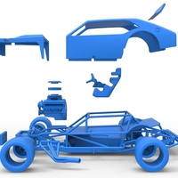 Vintage Asphalt Modified stock car V2 Scale 1:25 - Thumbnail 22