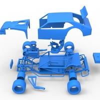 Vintage Asphalt Modified stock car V2 Scale 1:25 - Thumbnail 23