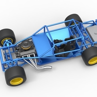 Vintage Asphalt Modified stock car Base 1:25 - Thumbnail 4