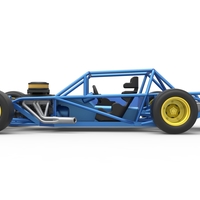 Vintage Asphalt Modified stock car Base 1:25 - Thumbnail 9