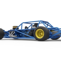 Vintage Asphalt Modified stock car Base 1:25 - Thumbnail 13