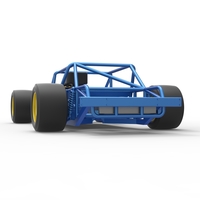 Vintage Asphalt Modified stock car Base 1:25 - Thumbnail 15