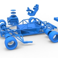 Vintage Asphalt Modified stock car Base 1:25 - Thumbnail 21