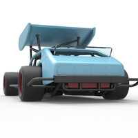 Vintage Asphalt Modified stock car V2 with wing 1:25 - Thumbnail 15