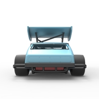 Vintage Asphalt Modified stock car V2 with wing 1:25 - Thumbnail 16