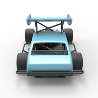 Vintage Asphalt Modified stock car V2 with wing 1:25 - Thumbnail 17