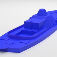 Old Small Armored River MineSweper Simple - Thumbnail 2