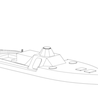 Old Small Armored River MineSweper Simple - Thumbnail 8