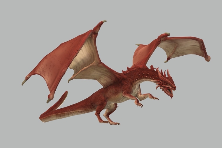 Red Dragon 3D Model Ready to Print 3D Print 535205