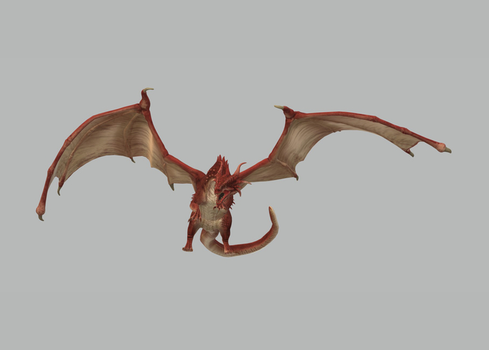 Red Dragon 3D Model Ready to Print 3D Print 535206