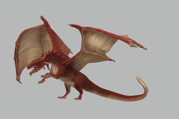 Red Dragon 3D Model Ready to Print 3D Print 535207