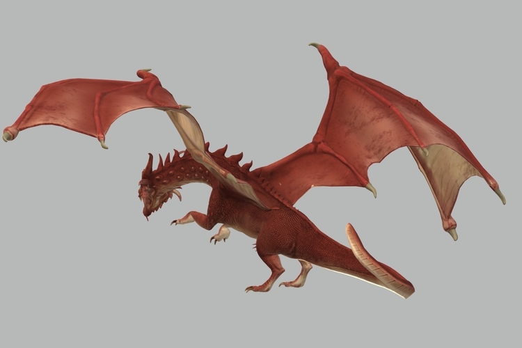 Red Dragon 3D Model Ready to Print 3D Print 535208