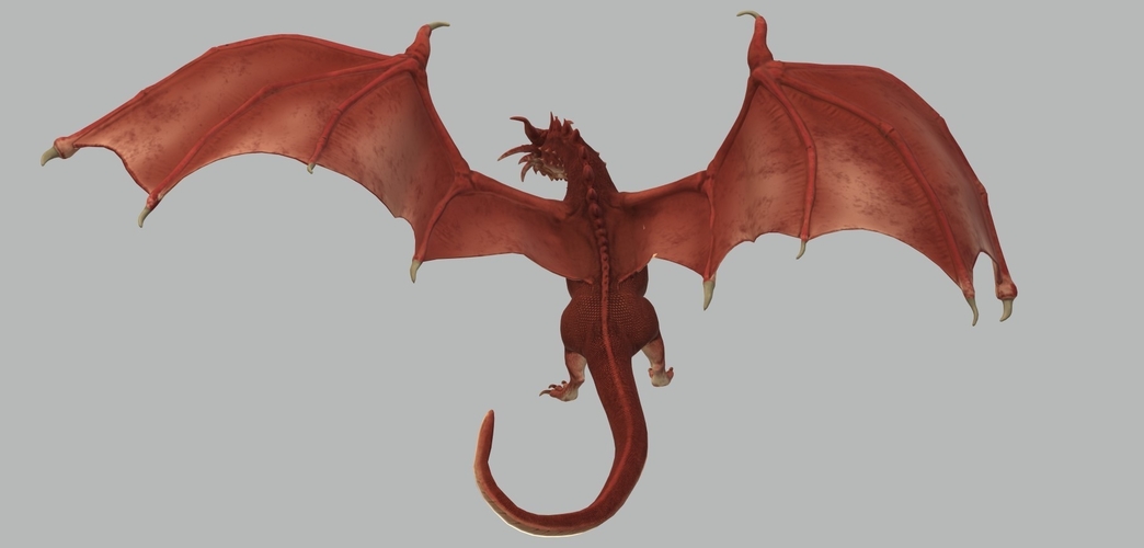 Red Dragon 3D Model Ready to Print 3D Print 535209