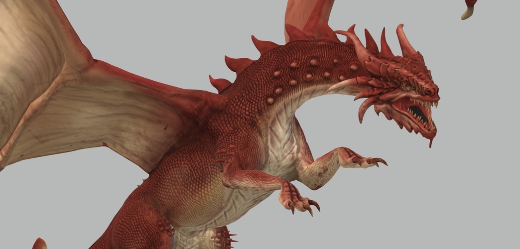 Red Dragon 3D Model Ready to Print 3D Print 535210