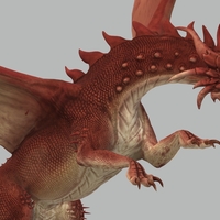 Red Dragon 3D Model Ready to Print - Thumbnail 6
