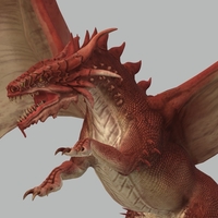 Red Dragon 3D Model Ready to Print - Thumbnail 7