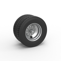 2 Hole double wheel of trailer Scale 1:25 - Thumbnail 1