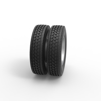 2 Hole double wheel of trailer Scale 1:25 - Thumbnail 3