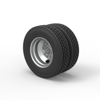 2 Hole double wheel of trailer Scale 1:25 - Thumbnail 7