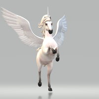 Character Fantasy Unicorn 3D Model Ready to Print - Thumbnail 2