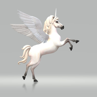 Character Fantasy Unicorn 3D Model Ready to Print - Thumbnail 5