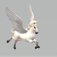 Character Fantasy Unicorn 3D Model Ready to Print - Thumbnail 6