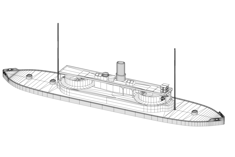 HMVS Cerberus Monitor simple 3D Print 535315