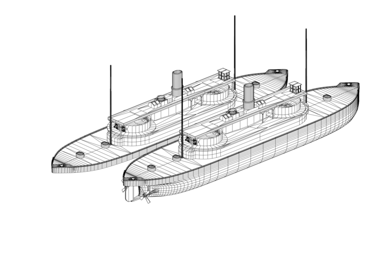 HMVS Cerberus Monitor simple 3D Print 535317