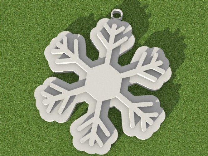 Snowflake Christmas decoration 3D Print 53532