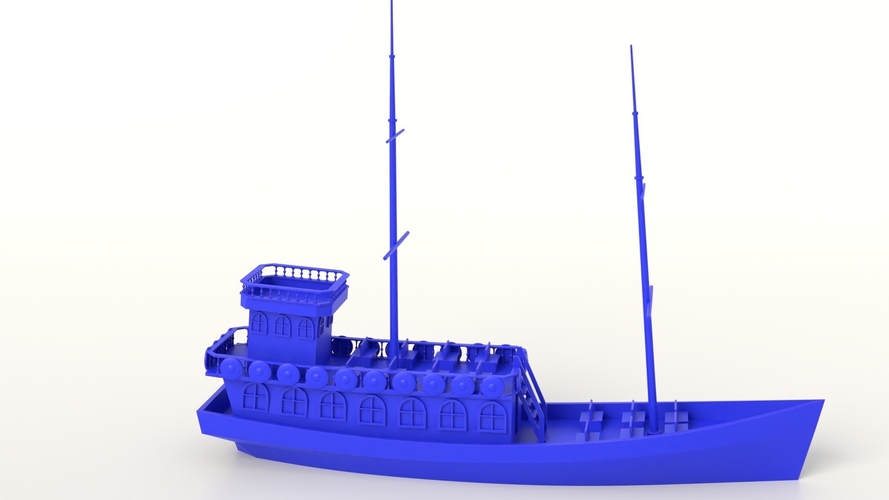 Pirate - a cruise ship from Kolobrzeg - Baltic Sea 3D Print 535333