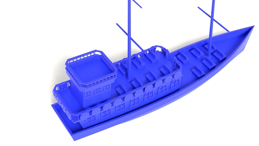 Pirate - a cruise ship from Kolobrzeg - Baltic Sea 3D Print 535335