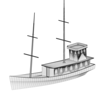 Pirate - a simple model of a cruise ship from Kolobrzeg Baltic - Thumbnail 4