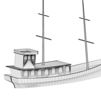 Pirate - a simple model of a cruise ship from Kolobrzeg Baltic - Thumbnail 5