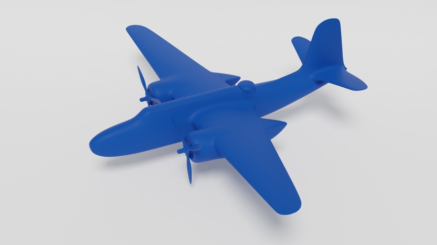 Douglas DB-7 A-20 Havoc Boston - simple 3D Print 535353