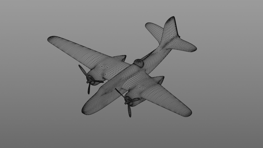 Douglas DB-7 A-20 Havoc Boston - simple 3D Print 535360