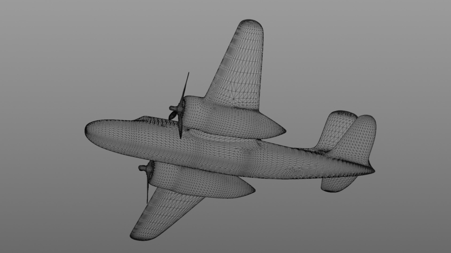 Douglas DB-7 A-20 Havoc Boston - simple 3D Print 535361