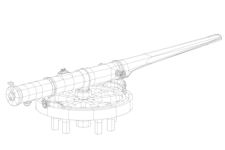 French torpedo tube from the beginning of the 20th century 3D Print 535418