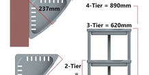 Stackable Corner Shelf Unit 3D Files 