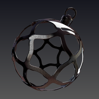 Small  Christmas ball Star 3D Printing 53555