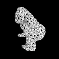 Small voronoi walking gorilla 3D Printing 53566