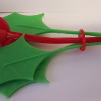 Small Modern Mistletoe 3D Printing 53586