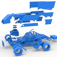 Outlaw Figure 8 Modified stock car 1:25 - Thumbnail 18