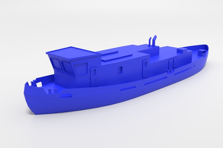 European river Icebreaker modern simple 3D Print 536414